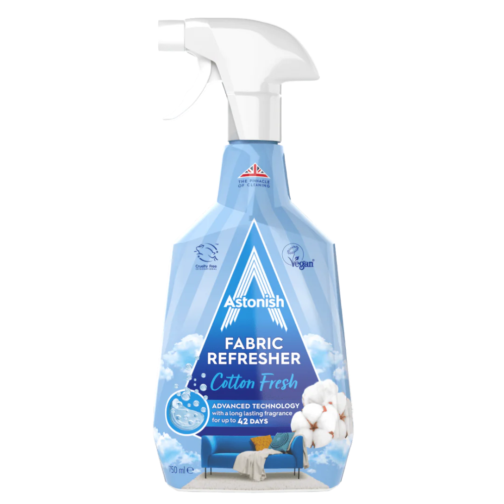 Auduma atsvaidzinātājs “Fabric refresher cotton fresh”. Tīrītāji. Atjaunojiet audumus ar šo atsvaidzinošo audumu atsvaidzināšanas aerosolu, kas ir izstrādāts, lai novērstu smakas un radītu tīru aromātu.