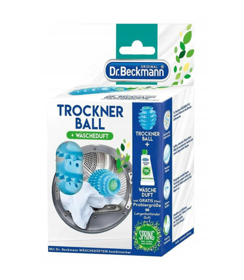 Džiļināšanas bumbiņas + mīkstinātājs “Dryer balls Dr. Beckmann”. Tīrītāji