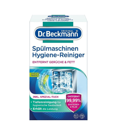 Trauku mašīnas tīrīšanas līdzeklis “Dishwasher cleaner Dr. Beckmann”. Tīrītāji