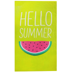 Pludmales dvielis "Watermelon“. Dvieļi. Vieglas salātu krāsas pludmales dvielis ar lielu arbūza šķēlītes dizainu, kas lieliski piemērots vasaras atpūtai pie ūdens.