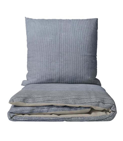 Pļušo gultas veļa „Minky Grey“. Gultas veļas komplekti 200x220