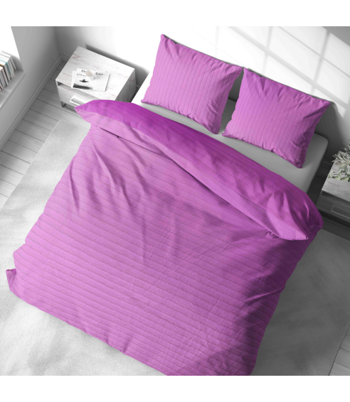 Pļušo gultas veļa „Minky Violet“. Gultas veļas komplekti 200x220