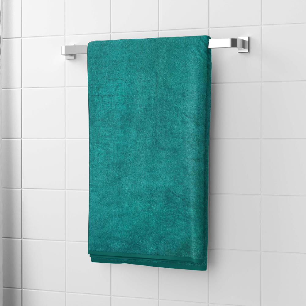 Vannas dvielis „Pond“. Dvieļi, 70x140 cm. Svaidzinošs zaļgans vannas istabas dvielis spa sajūtai.